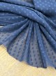 画像5: 生地：ポリエステル100％シフォンカットジャカード（ネイビー） (5)