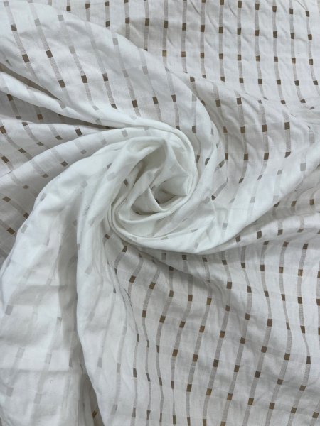 画像7: 生地：コットンナイロン 格子シアー（ホワイト） (7)