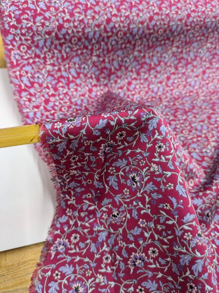 画像5: 生地：ポリエステル100％花唐草プリント（ボルドー×グレー） (5)
