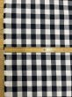 画像3: 生地：綿100％13mmブロックチェック（ブラック×オフ） (3)