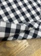 画像5: 生地：綿100％13mmブロックチェック（ブラック×オフ） (5)
