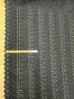画像1: 生地：ポリ綿両耳スカラップ刺繍レース（黒） (1)