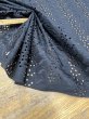 画像5: 生地：ポリ綿両耳スカラップ刺繍レース（黒） (5)