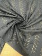 画像7: 生地：ポリ綿両耳スカラップ刺繍レース（黒） (7)