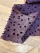 画像7: 生地：ポリエステル100％星柄フロッキーシフォン（ボルドー） (7)