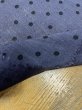 画像6: 生地：ポリエステル100％リネンライクドットプリント（ネイビー） (6)