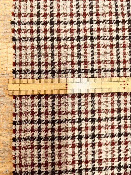 画像3: 生地：ポリエステル100％ガンクラブチェック（ベージュ） (3)