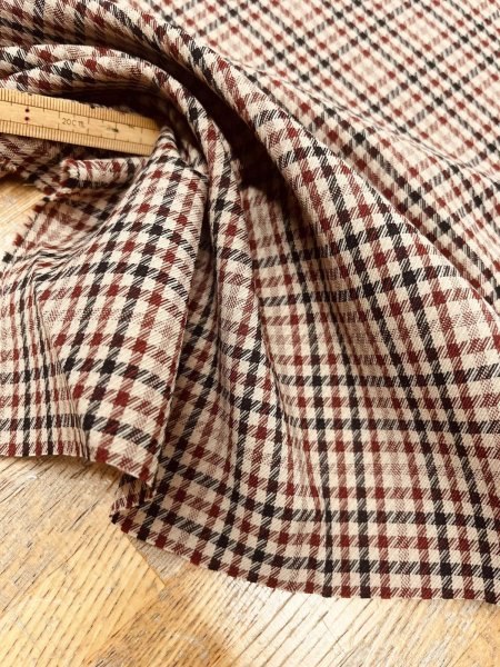 画像7: 生地：ポリエステル100％ガンクラブチェック（ベージュ） (7)