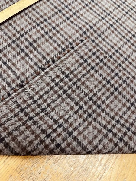 画像4: 生地：ポリエステル100％ガンクラブチェック（グレー） (4)