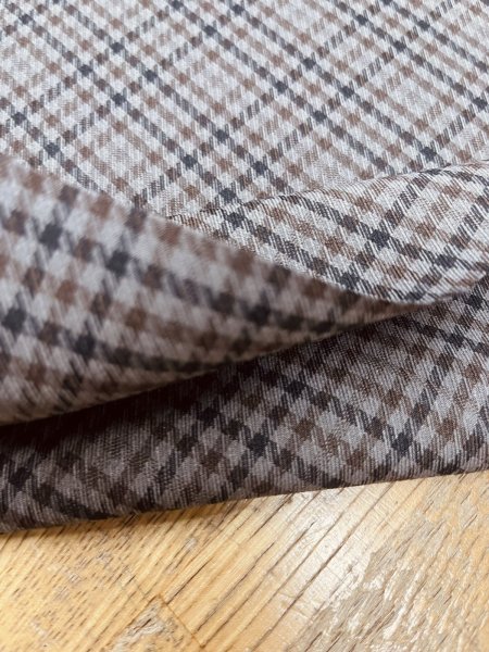 画像5: 生地：ポリエステル100％ガンクラブチェック（グレー） (5)