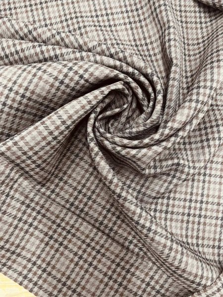 画像7: 生地：ポリエステル100％ガンクラブチェック（グレー） (7)