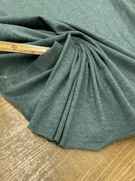 画像6: 生地：綿100％ 霜降り天竺（グリーン） (6)