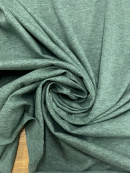 画像7: 生地：綿100％ 霜降り天竺（グリーン） (7)