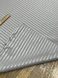 画像4: 生地：ポリストレッチサテンストライプ（グレー） (4)