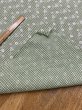 画像4: 生地：綿100％小花柄刺繍風プリント ギンガムチェック（グリーン） (4)