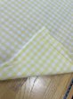 画像4: 生地：綿100％ 先染めギンガムチェック（レモン） (4)