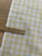 画像8: 生地：綿100％ 先染めギンガムチェック（レモン） (8)