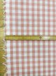 画像3: 生地：綿100％ 先染めギンガムチェック（ピーチピンク） (3)