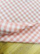 画像5: 生地：綿100％ 先染めギンガムチェック（ピーチピンク） (5)