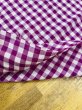 画像5: 生地：綿100％ 先染めギンガムチェック（グレープ） (5)