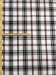 画像2: 生地：ポリエステルチェック／平織（生成り×エンジ×ブラウン） (2)