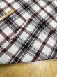 画像4: 生地：ポリエステルチェック／平織（生成り×エンジ×ブラウン） (4)