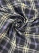 画像7: 生地：ポリエステルチェック／平織（紺×生成り×パープル） (7)