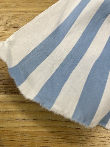 画像8: 生地：綿100％ ストライプ（ホワイト×サックスブルー） (8)