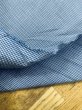 画像5: 生地：綿100％ 極小ギンガムチェック（ホワイト×ブルー） (5)
