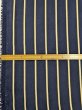 画像3: 生地：ポリエステルデシン ストライプ（ネイビー×ベージュ） (3)