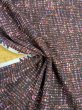 画像5: 生地：ポリエステル100％ツイード風プリントジョーゼット（レッドブラウン系） (5)