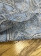 画像5: 生地：綿100％ 塩縮ペイズリープリント（サックス系） (5)