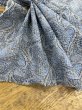 画像6: 生地：綿100％ 塩縮ペイズリープリント（サックス系） (6)
