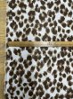 画像3: 生地：ポリエステル シフォンレオパードプリント（オフ白×ブラウン） (3)
