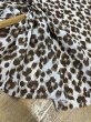 画像6: 生地：ポリエステル シフォンレオパードプリント（オフ白×ブラウン） (6)