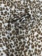 画像7: 生地：ポリエステル シフォンレオパードプリント（オフ白×ブラウン） (7)