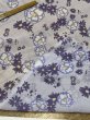 画像4: 生地：ポリエステル シフォンプリント（ラベンダー系フラワー） (4)