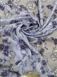 画像6: 生地：ポリエステル シフォンプリント（ラベンダー系フラワー） (6)