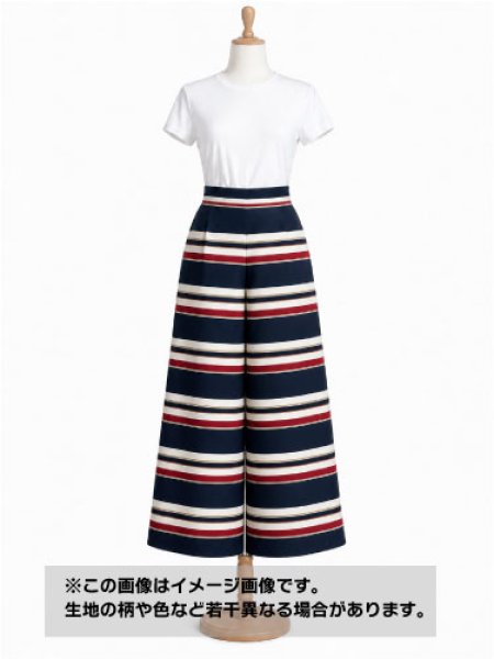 画像1: 生地：ポリエステル100％デシンボーダープリント（エンジ） (1)