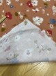 画像4: 生地：綿100％ 花柄コットン（オレンジブラウン） (4)