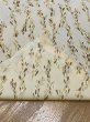 画像4: 生地：綿100％葉っぱ柄プリント（イエローベージュ／茶） (4)