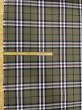 画像2: 生地：綿100％タータンチェック柄織り（カーキ／白・黒） (2)