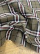 画像7: 生地：綿100％タータンチェック柄織り（カーキ／白・黒） (7)