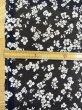 画像3: 生地：ポリエステル100％75dシフォンジョーゼット 花柄プリント（紺） (3)