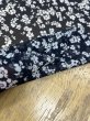 画像5: 生地：ポリエステル100％75dシフォンジョーゼット 花柄プリント（紺） (5)