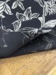 画像5: 生地：ポリエステル100%ボタニカルプリント ナチュラルクロス（ブラック） (5)