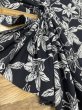 画像6: 生地：ポリエステル100%ボタニカルプリント ナチュラルクロス（ブラック） (6)