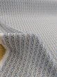 画像4: 生地：ポリエステル100%幾何学プリントバックサテンアムンゼン（白地／ブルー・グレー） (4)