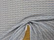 画像6: 生地：ポリエステル100%幾何学プリントバックサテンアムンゼン（白地／ブルー・グレー） (6)