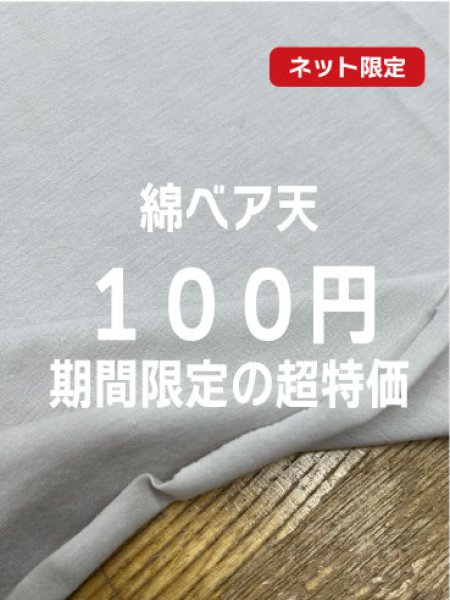 画像1: 生地：綿2way薄手ベア天竺ニット（グレージュ） (1)
